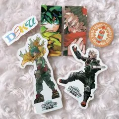 僕のヒーローアカデミア 緑谷出久 爆豪勝己 フレークシール ジャンプ付録 セット