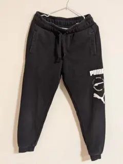 PUMA ロゴプリント スウェットパンツ 長ズボン 黒 120