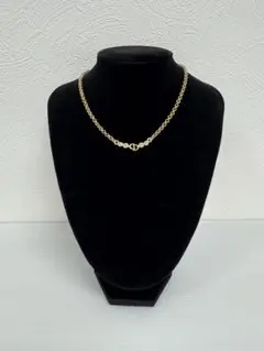 Christian Dior ディオール GP ラインストーン ロゴ ネックレス