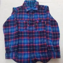 ミキハウス　チェック柄長袖シャツ 110サイズ