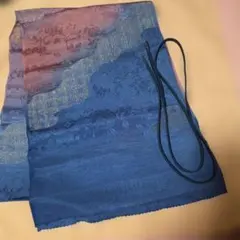 【新品未使用】シルク帯揚げグラデーション 花柄・帯締めセット