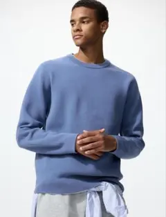 ユニクロ ウォッシャブルミラノリブクルーネックセーター