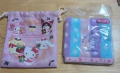 サンリオ クロミ ハンカチ 巾着 セット