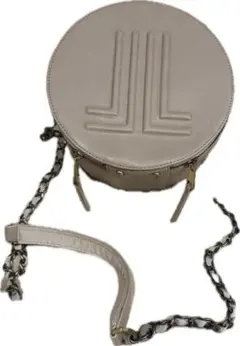 ランバン　円形ショルダーバッグ ベージュ