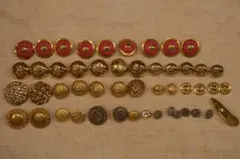 ボタンまとめ売り　ゴールド　レトロ