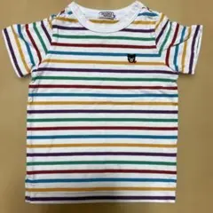ミキハウス ダブルビー ストライプ柄 Tシャツ 90 100