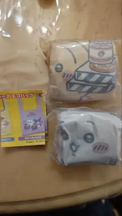 ちいかわ サンリオエコバッグ　うさぎポムポムプリン　ちいかわシナモロール