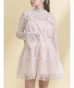 merry jenny チュールドロストミニキャミワンピース