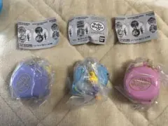 Polly Pocket ミニチュアチャーム ポーリーポケット 青 紫 ピンク