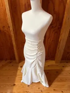 [プロポーションボディドレッシング] スカート アシメギャザーマーメイドスカート