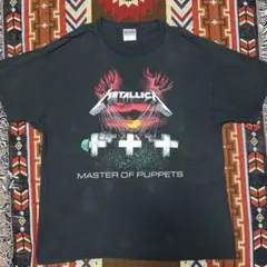 タルテックス XL メタリカ【マスターオブパペッツ】 ロゴ Tシャツ 