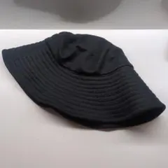 ブラック バケットハット ポリエステル製