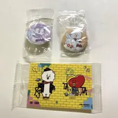 BT21 くら寿司　びっくらぽん　缶バッジ　MANG RJ ステッカー　TATA