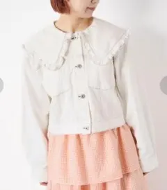 み*ん様 新品 セーラー襟デニムジャケット サマンサモスモス ユニクロ GU シ