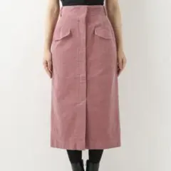 SIMPLICITE コーデュロイ　ピンク　スカート