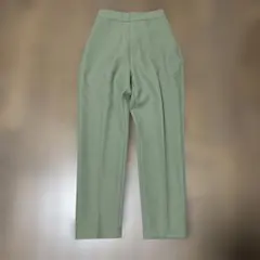 【美品】シールームリン センタープレス テーパードパンツ S ピスタチオ