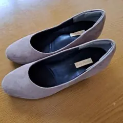 パンプス ブラウン　5.5センチ　 22.0cm