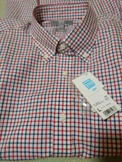 新品 未使用 ユニクロ UNIQLO ドライイージーケア チェックシャツ L