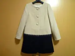 Feroux☆フェルゥ☆可愛らしいコート☆ノーカラー