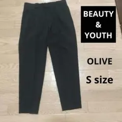 BY TR ダブルクロス 1P ワイドテーパード アンクルパンツ