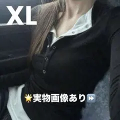 shein レディース 長袖 トップス 黒