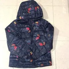 即購入OK! GAP Lサイズ　140 花柄 取り外し可フード付 中綿コート