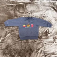 BACK & FORTH ハンバーガー　トレーナー 80 バースデイ