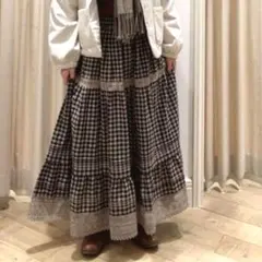 【SM2】裾レースティアードスカート