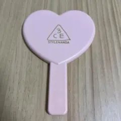 3CE スタイルナンダ ハート型手持ちミラー ピンクのサムネイル