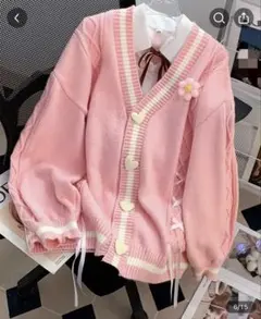 ピンク カーディガン 制服 ハート 学園 春
