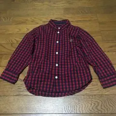 H&M チェック長袖シャツ110