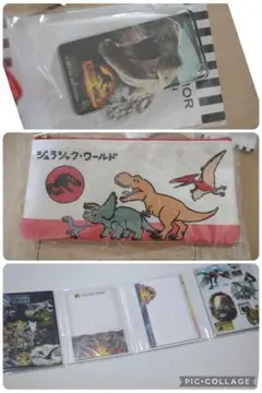 ジュラシックワールド ポーチペンケース　キーホルダー　メモ帳