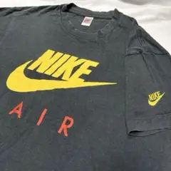 ナイキ NIKE 90sヴィンテージ 日本製NIKEロゴTシャツL 黒/黄
