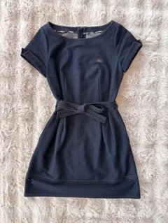 バーバリーブルーレーベル　デニムワンピース ホースロゴ刺繍