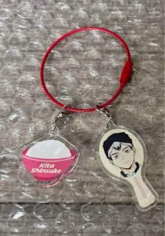 ハイキュー　大戸屋　コラボ　しゃもじ＆ごはん2連アクリルチャーム　北信介