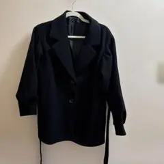 ブラックオーバーサイズジャケット