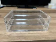 重なるアクリルケース2段　無印良品