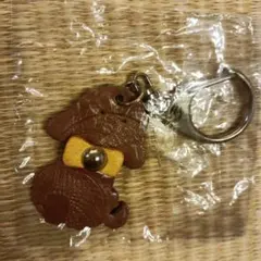 犬型レザーキーホルダー