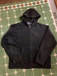 Polo Ralph Lauren 90s ブラック フリース　パーカー L