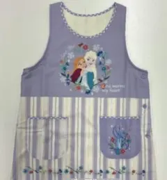 新品✨タグ付き　Disney エプロン エルサとアナ　裏起毛　アナ雪