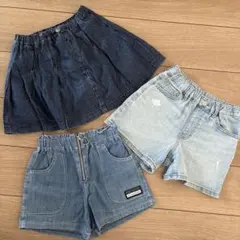 UNIQLO GU デニムショートパンツ　3点セット