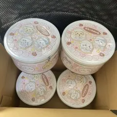 4個セット　新品未開封　ちいかわホールケーキ缶　クッキー　クリスマス
