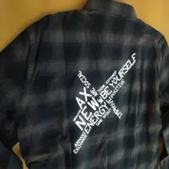 3度着ました　Armani Exchange チェック柄ネルシャツ L