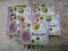 値下げ【新品】ディズニー 刺繍缶バッジ付きビスケット ７袋セット