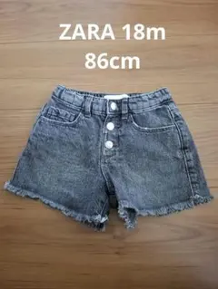 ZARA ベビー デニムショートパンツ 18m 86cm ハートポケット
