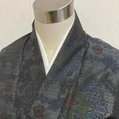 KJ1266 大島紬 身丈154.5cm 着物 正絹