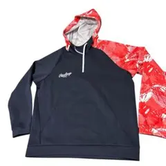 Rawlings フード付きジャケット ネイビー/レッド