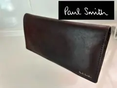 【今週300円OFF】Paul Smith ポールスミスダークブラウン 長財布