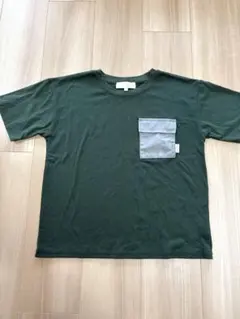 LOGOS DAYS ポケット付きTシャツ ダークグリーン 150のサムネイル