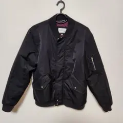 LACOSTE(ラコステ)裏キルティング ボンバージャケット 中綿 ブルゾン 黒